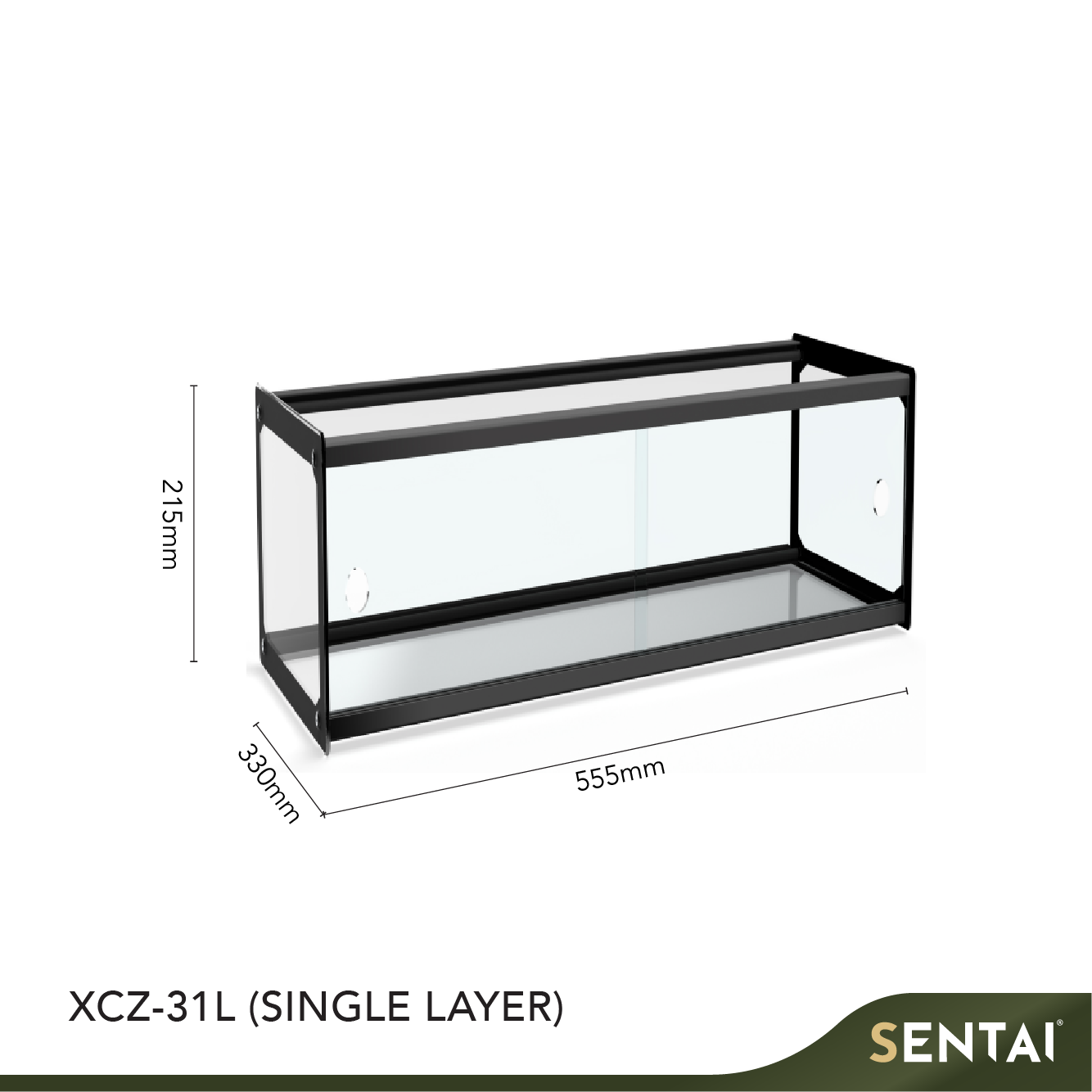 COUNTERTOP BLACK FRAME CUBE AMBIENT SHOWCASE - Image 2