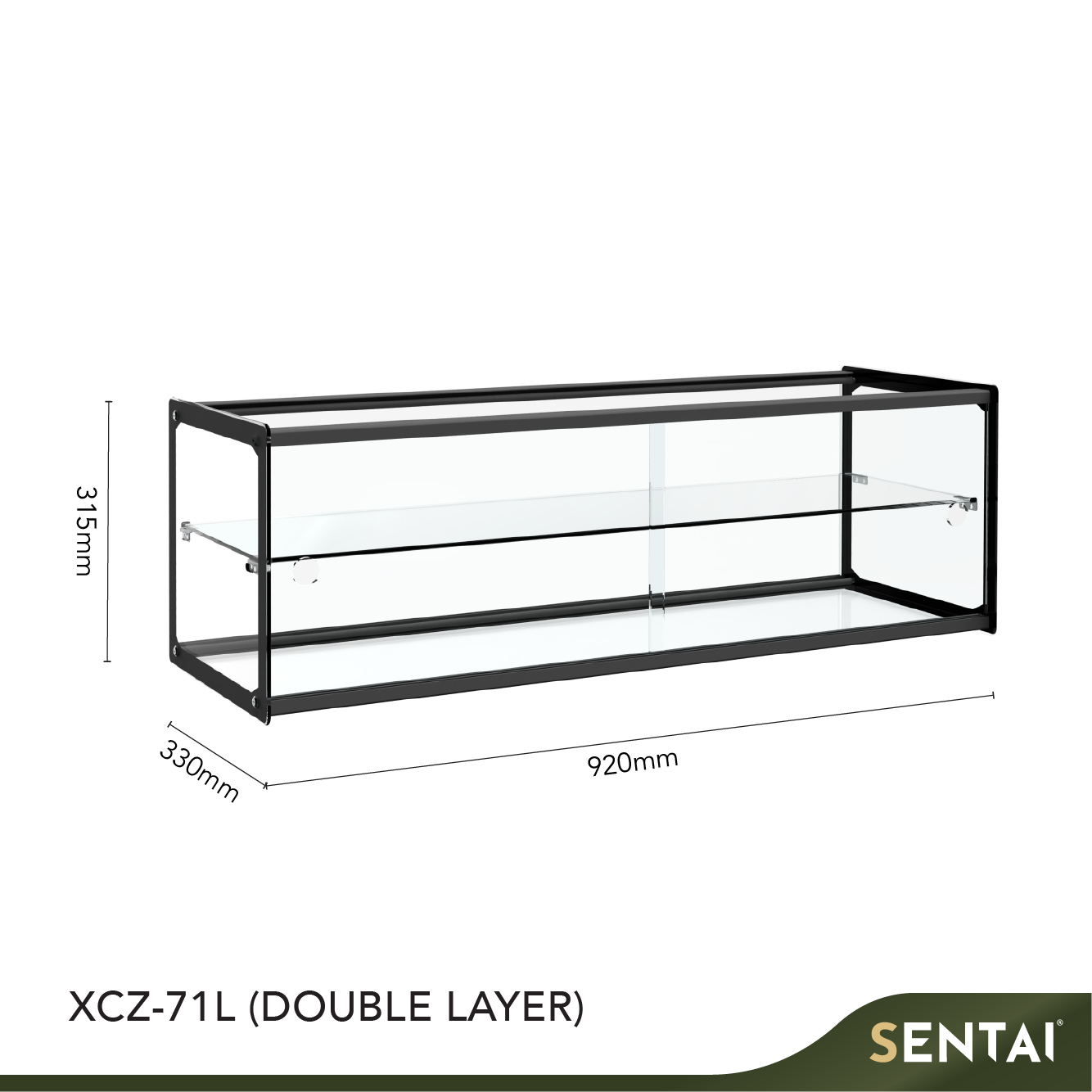 COUNTERTOP BLACK FRAME CUBE AMBIENT SHOWCASE - Image 5