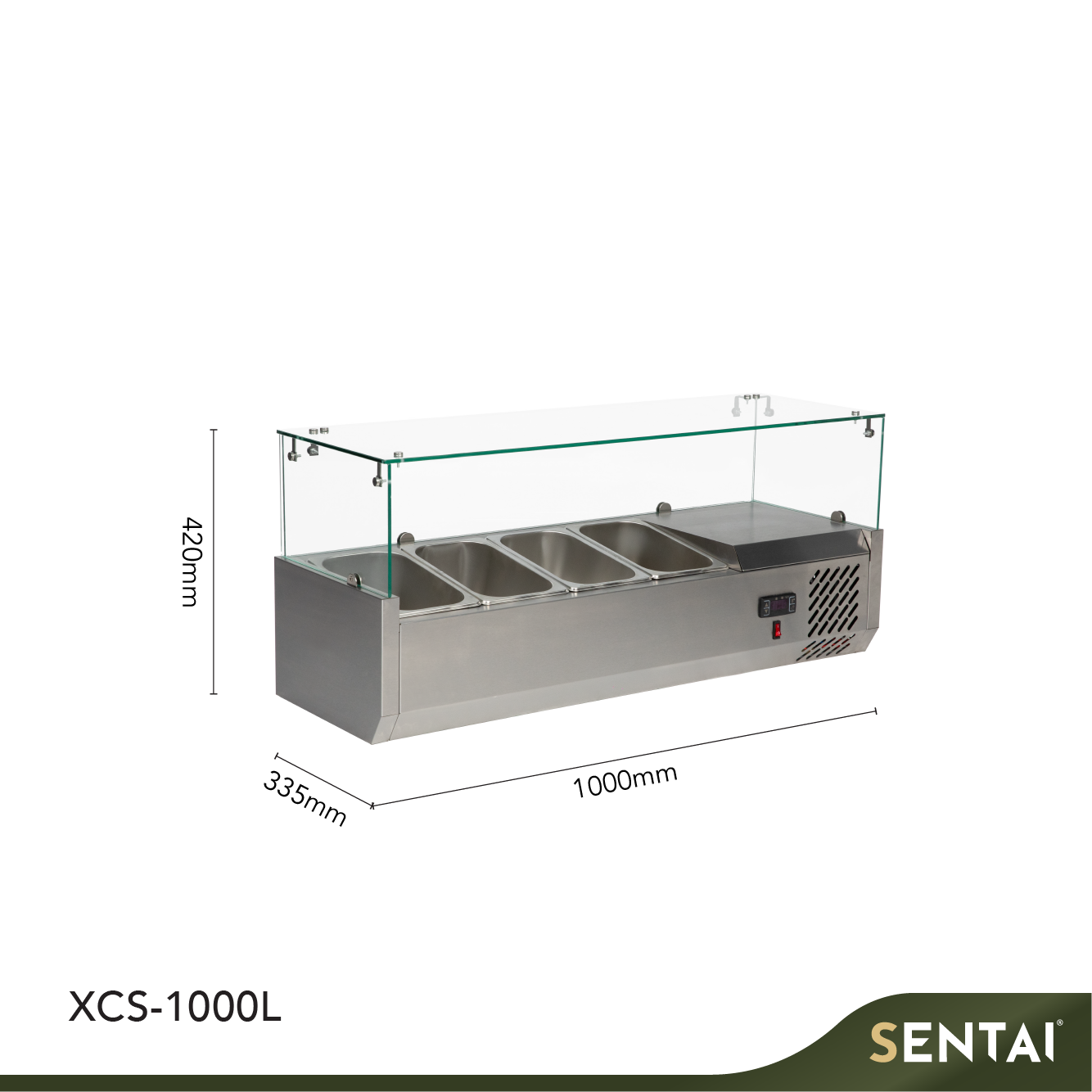 COUNTERTOP SALAD PREP W/SNEEZE GUARD - Image 2