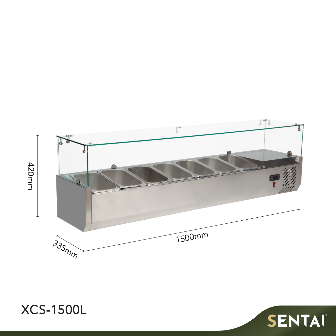 COUNTERTOP SALAD PREP W/SNEEZE GUARD - Image 3