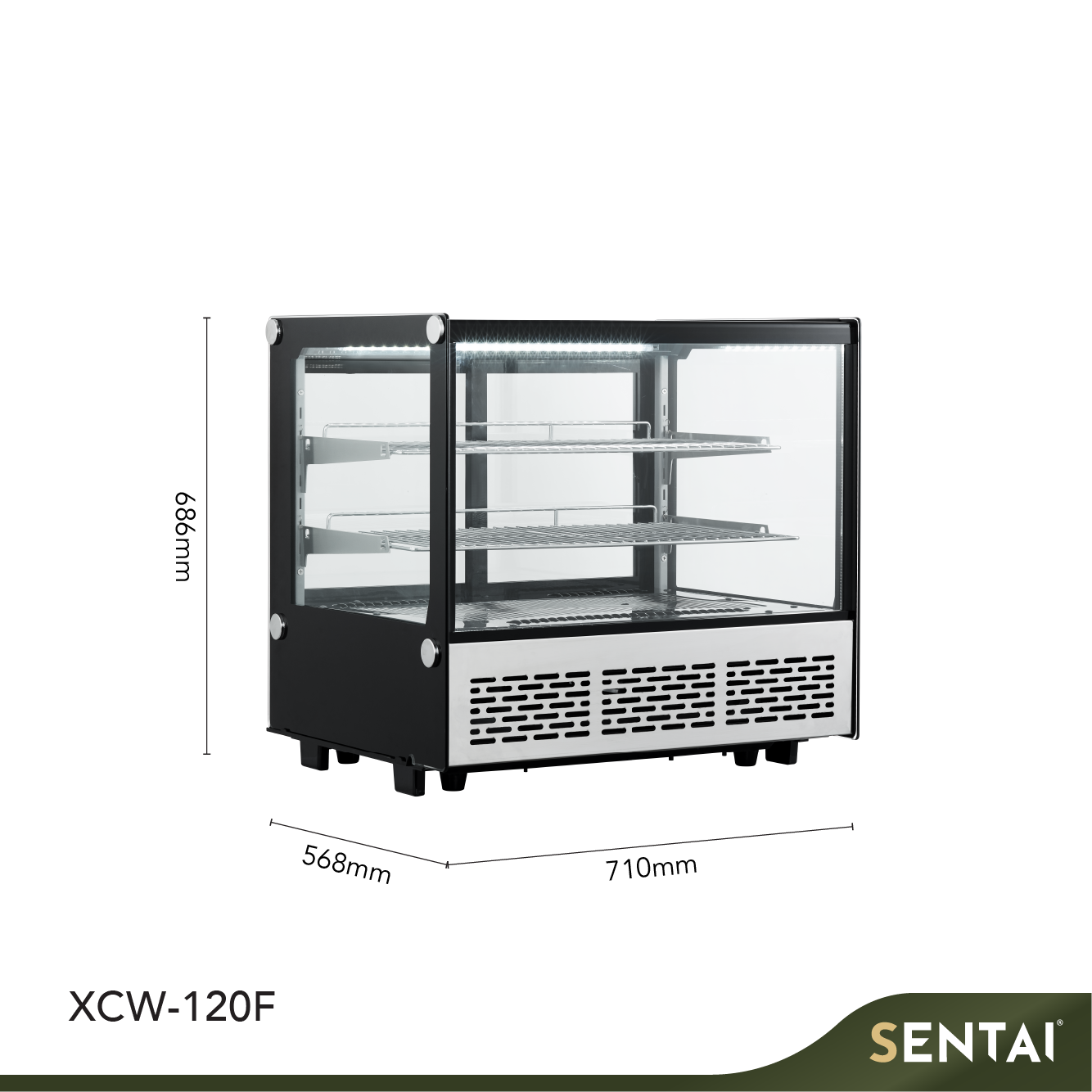 COUNTERTOP SQUARE SHAPE CAKE DISPLAY COOLER - Image 2