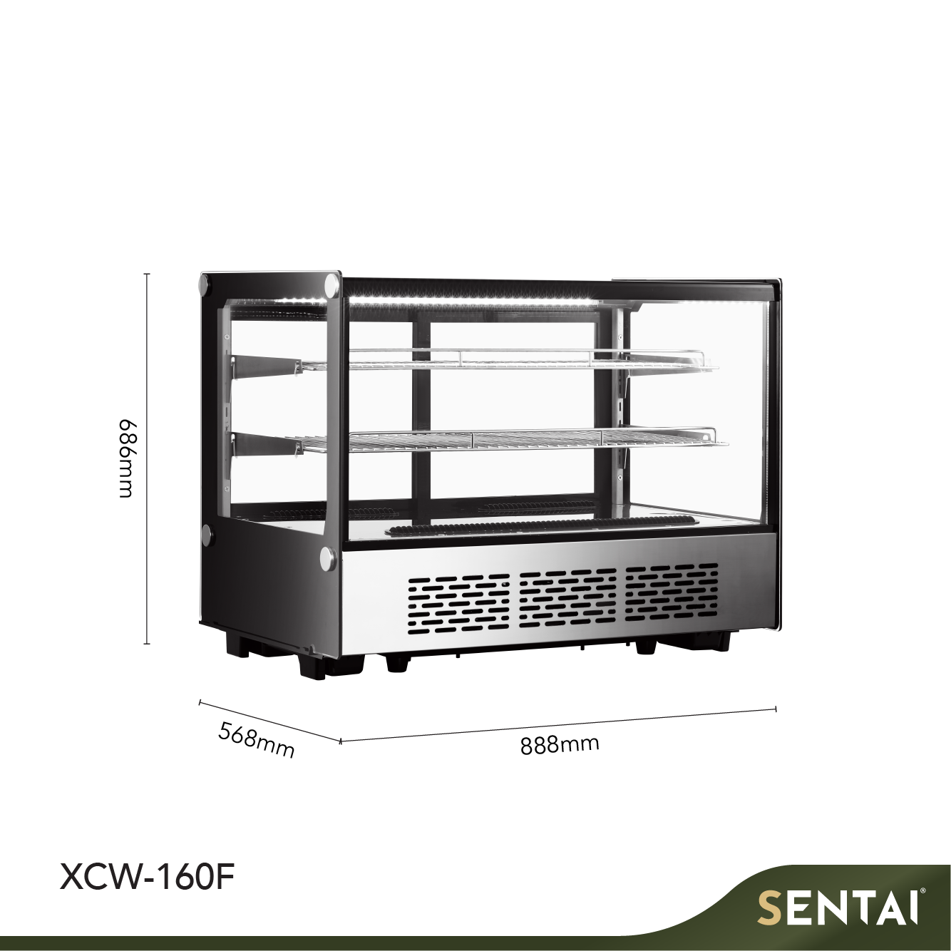 COUNTERTOP SQUARE SHAPE CAKE DISPLAY COOLER - Image 3