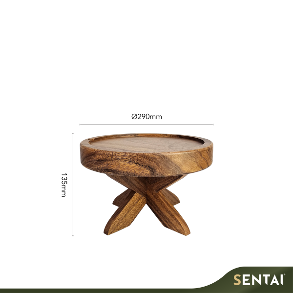 SENI BLACK WALNUT WOODEN BUFFET STAND - Image 2