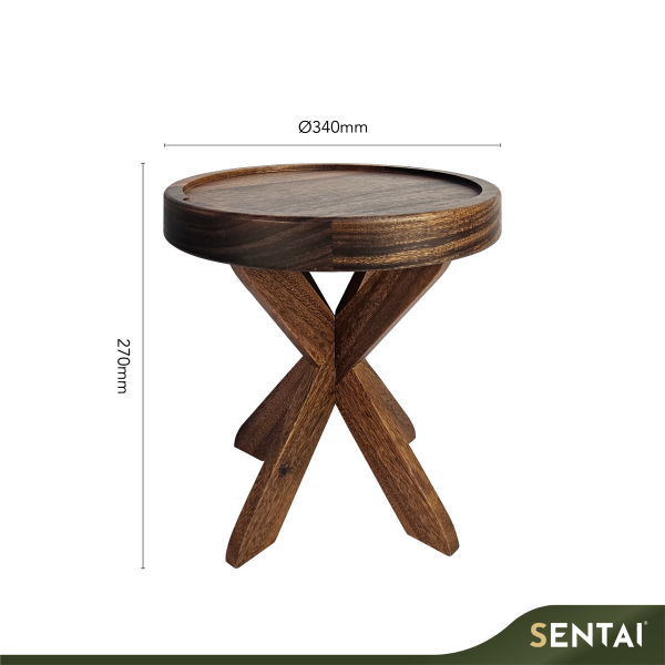 SENI BLACK WALNUT WOODEN BUFFET STAND - Image 3
