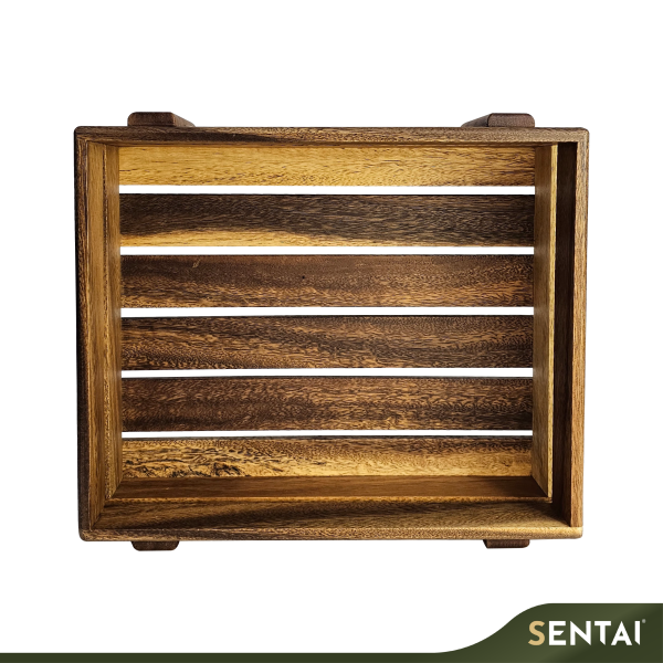 SENI BLACK WALNUT WOODEN CRATE - Image 3