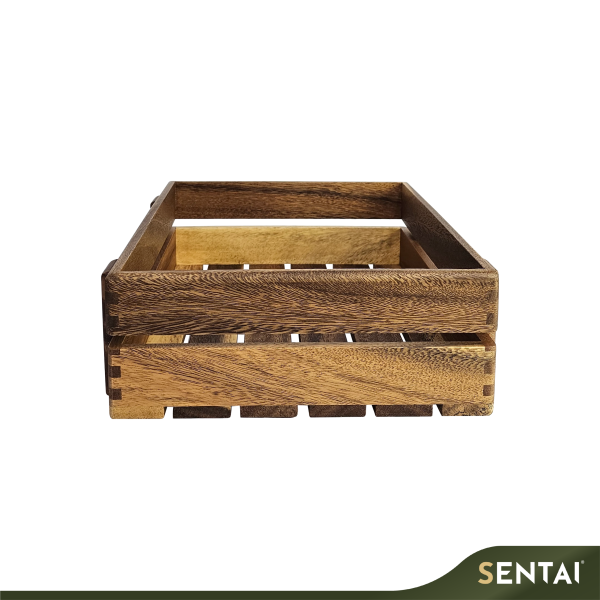 SENI BLACK WALNUT WOODEN CRATE - Image 4