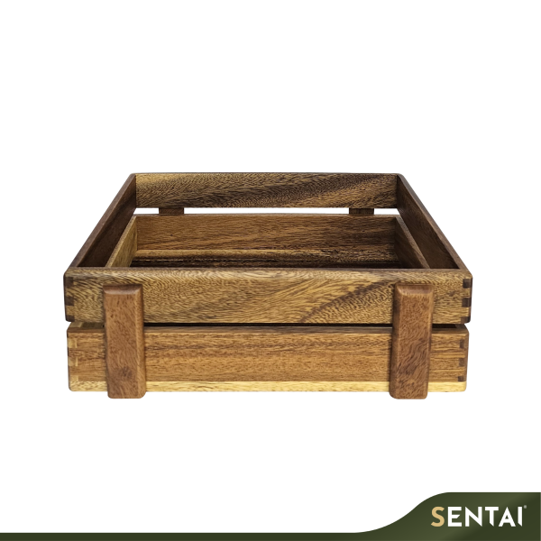 SENI BLACK WALNUT WOODEN CRATE - Image 5