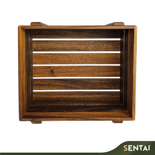 SENI BLACK WALNUT WOODEN CRATE - Image 8