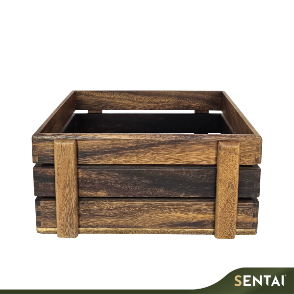 SENI BLACK WALNUT WOODEN CRATE - Image 10