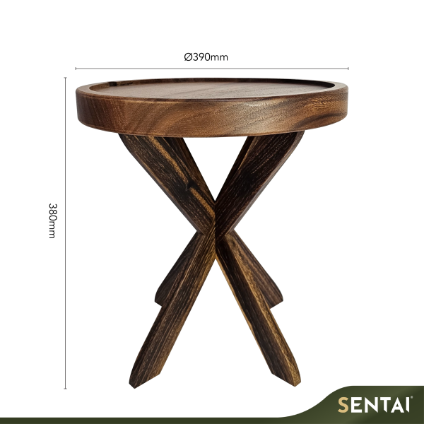 SENI BLACK WALNUT WOODEN BUFFET STAND - Image 4