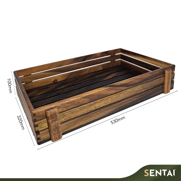 SENI BLACK WALNUT WOODEN CRATE - Image 8