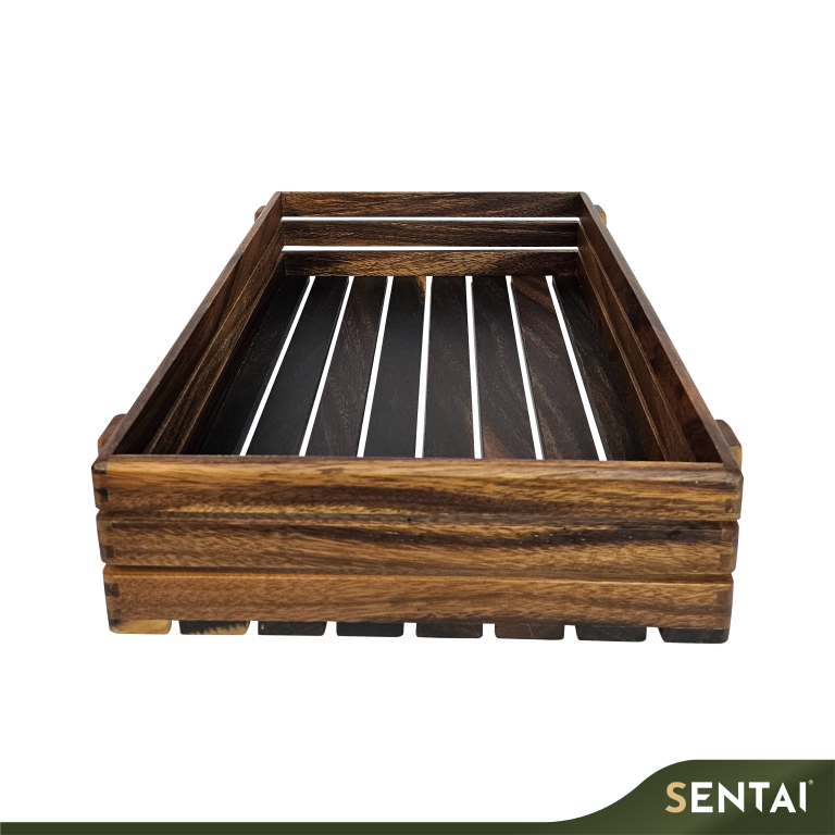 SENI BLACK WALNUT WOODEN CRATE - Image 6