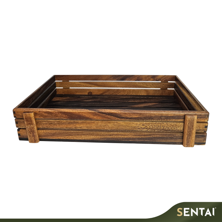 SENI BLACK WALNUT WOODEN CRATE - Image 5