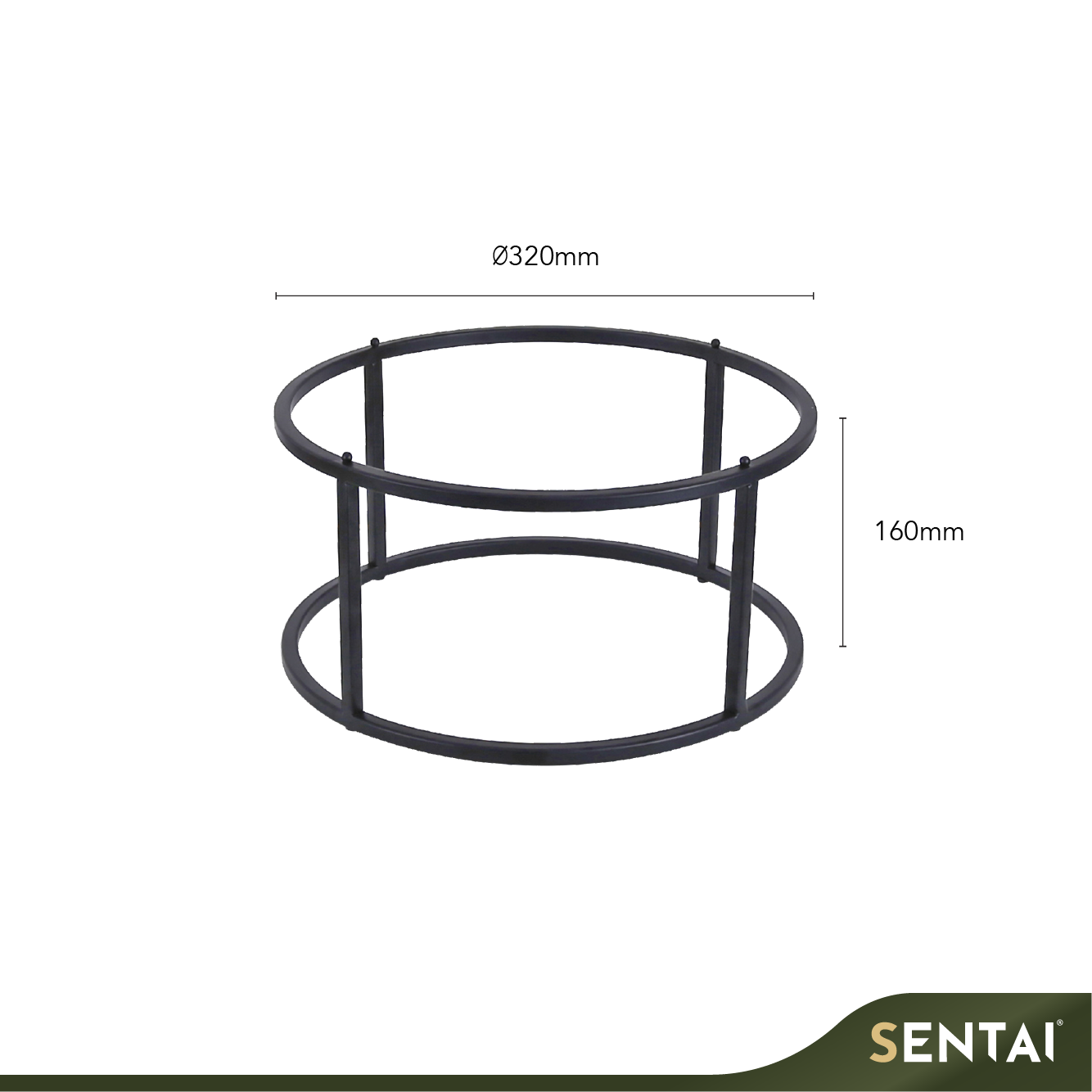 SENI MARBLEWOOD CHIC METAL STAND FOR ROUND DISPLAY SLAB - Image 2