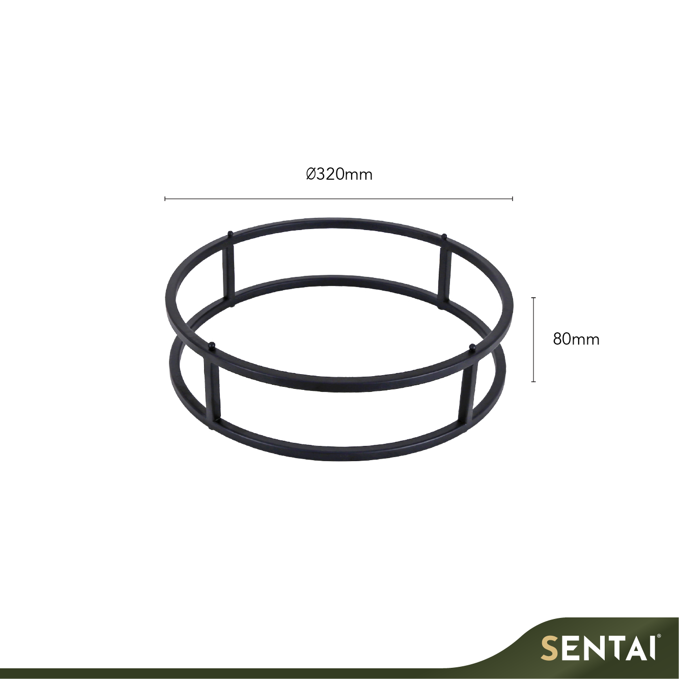 SENI MARBLEWOOD CHIC METAL STAND FOR ROUND DISPLAY SLAB - Image 4