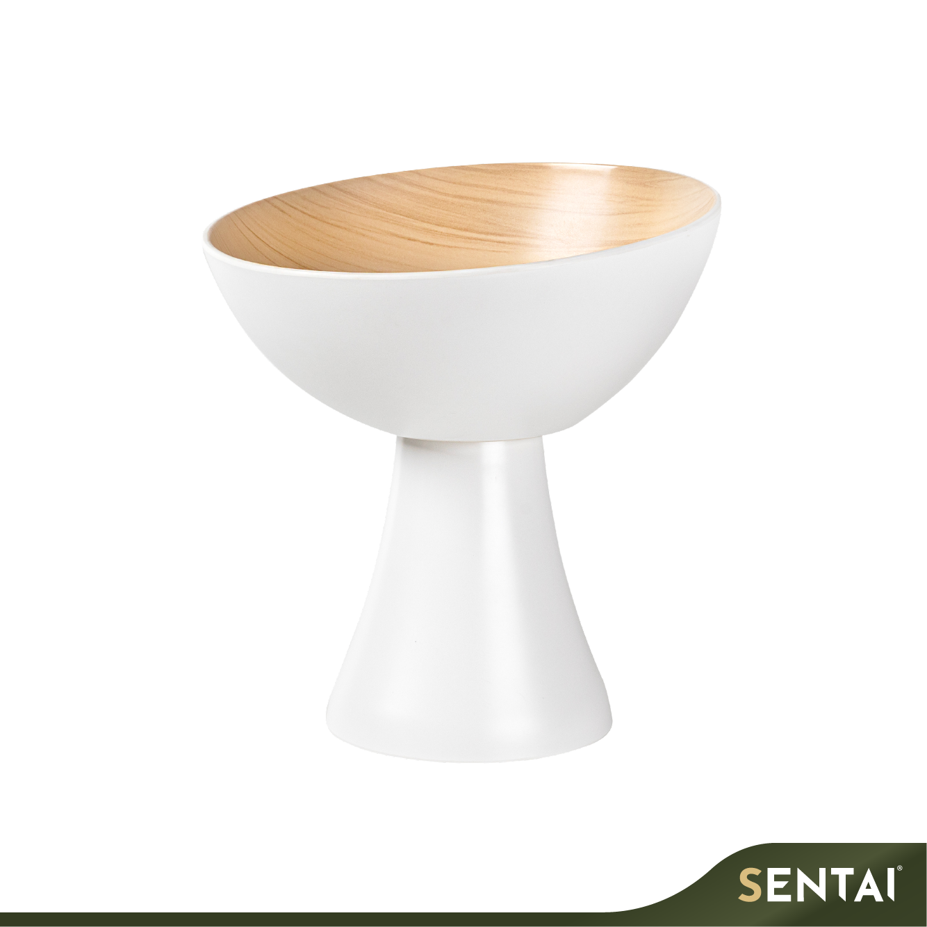 SENI URBAN ELEGANCE SERIES ROUND SALAD BOWL WITH STAND - Image 2