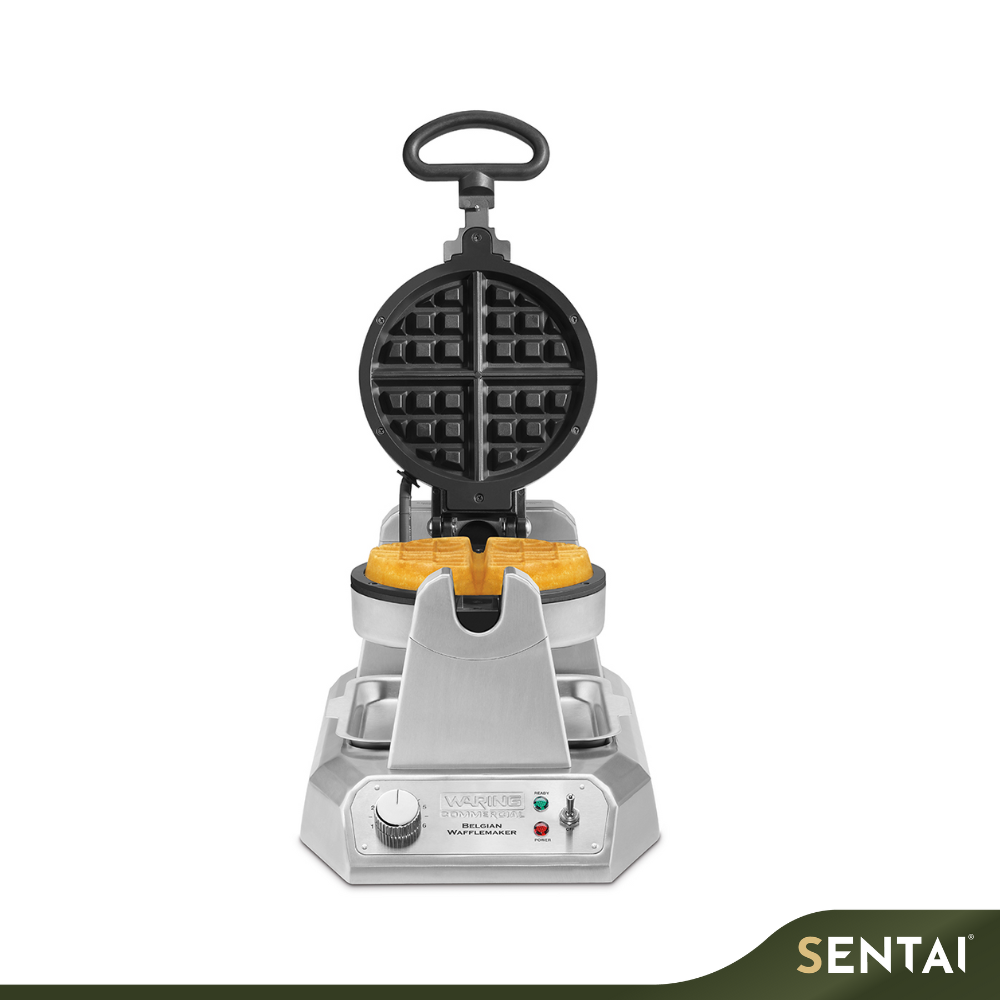 WARING SINGLE BELGIAN WAFFLE MAKER WITH SERVICEABLE PLATES – WW180X