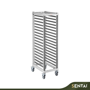 CAMBRO UGNPR11F18480 CAMSHELVING GN 1/1 FULL-SIZE 18-PAN TROLLEY RACK WITH CASTERS