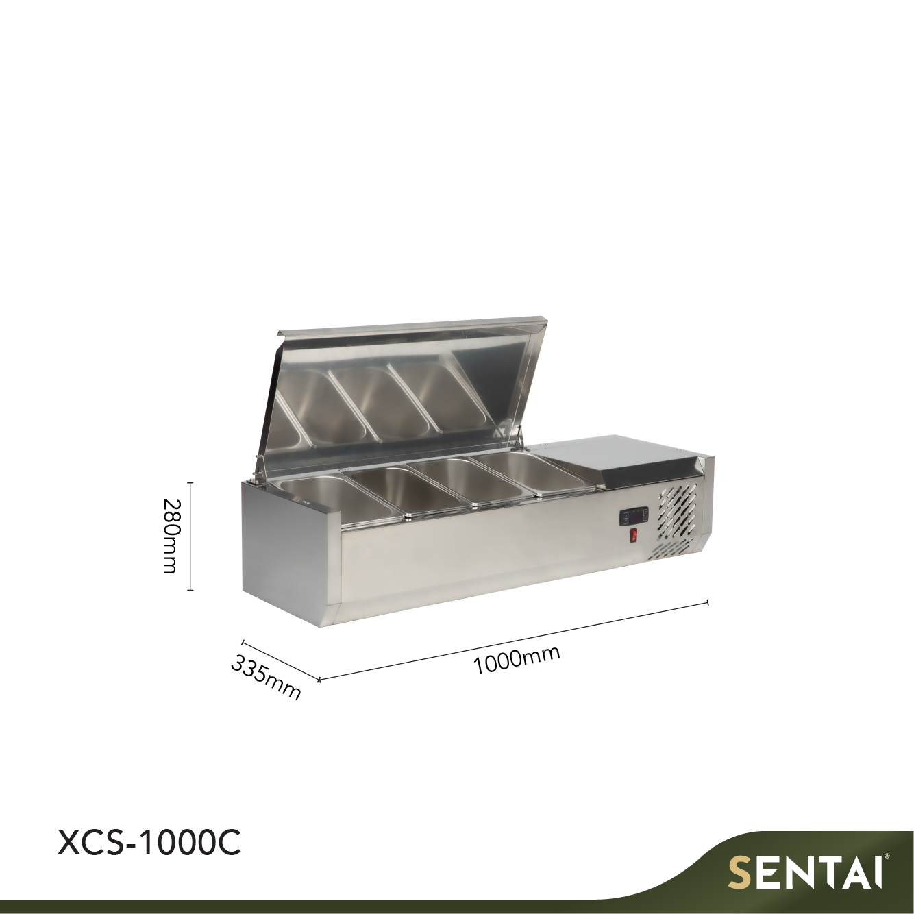 REFRIGERATED TOPPING RAIL W/S.S COVER - Image 2