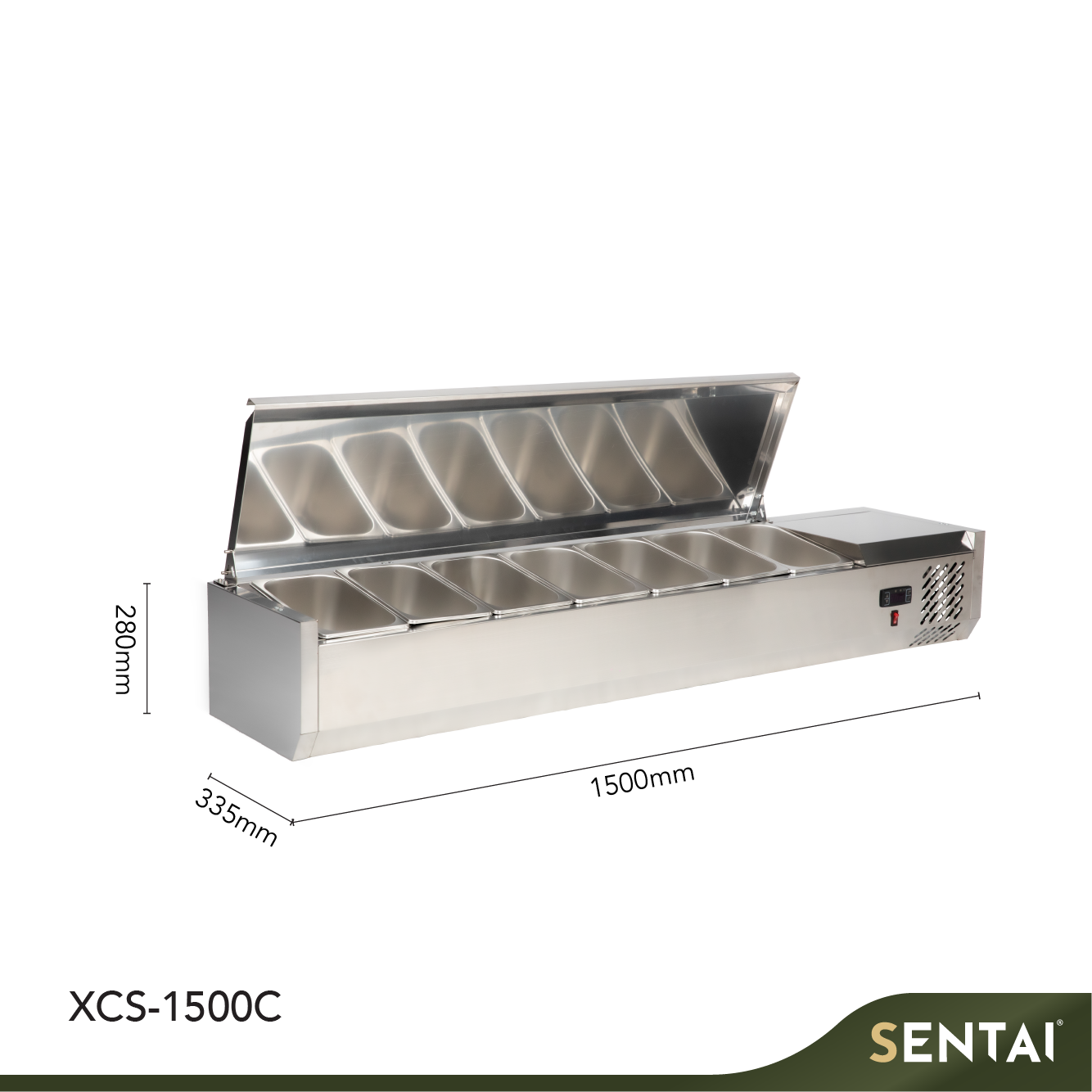 REFRIGERATED TOPPING RAIL W/S.S COVER - Image 3