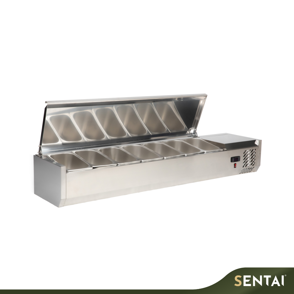 REFRIGERATED TOPPING RAIL W/S.S COVER