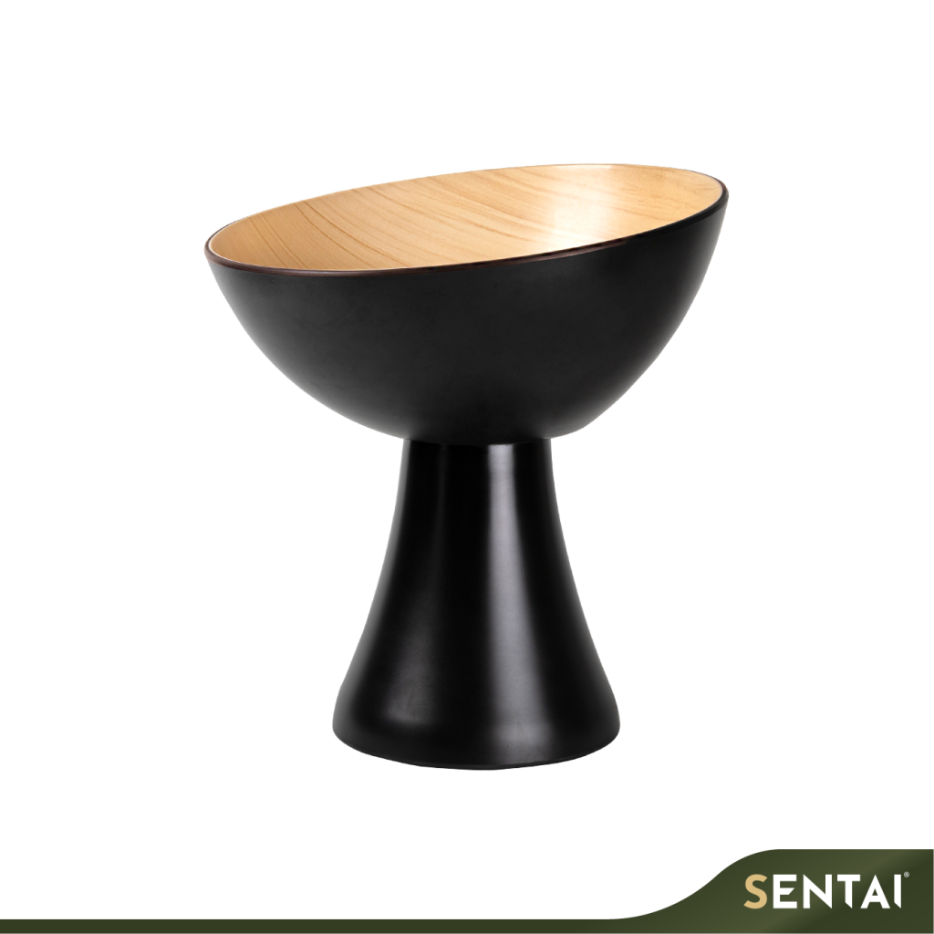 SENI URBAN ELEGANCE SERIES ROUND SALAD BOWL WITH STAND